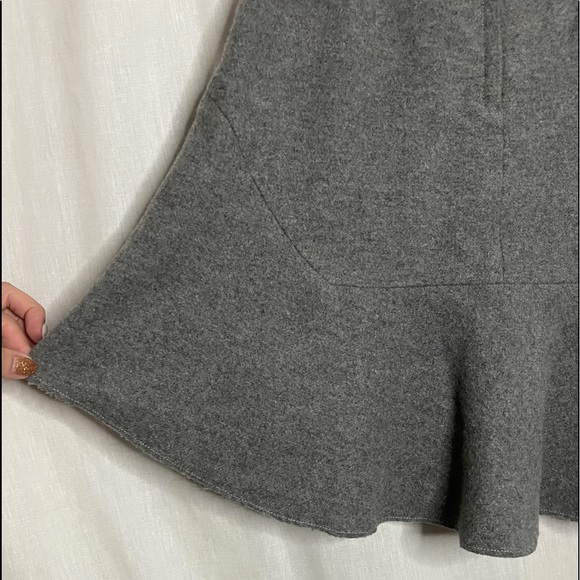 Madewell Atelier Gray Wool Blend Skirt - Picture 7 of 15